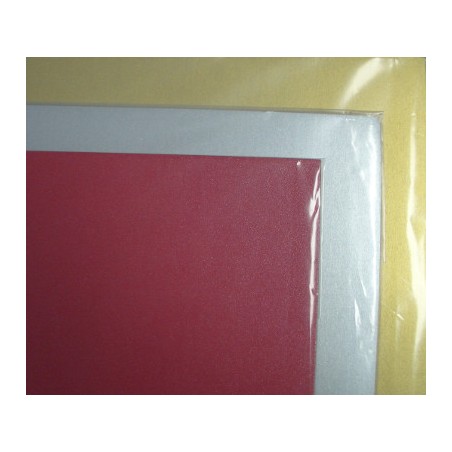 1 - PICARTA 10 pz Cartoncino metal rosso 2 lati 70x100 30616