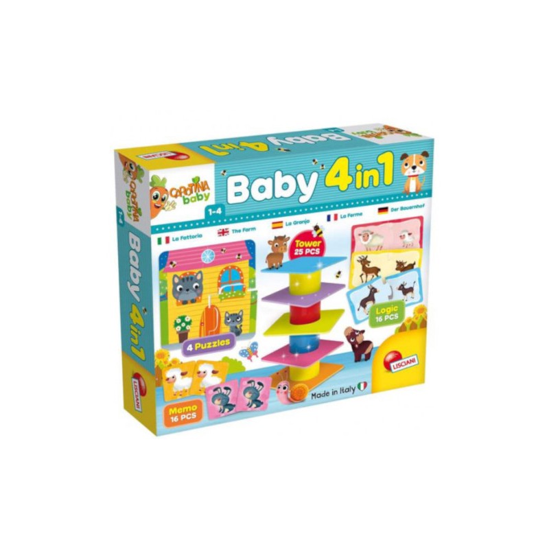 LISCIANI - CAROTINA BABY 79872 4in1 Kit da gioco per bambini e prima infanzia