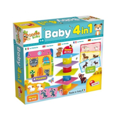1 - LISCIANI - CAROTINA BABY 79872 4in1 Kit da gioco per bambini e prima infanzia