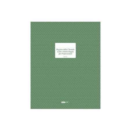 1 - EDIPRO  Registro della clientela antiriciclaggio per professionisti  31X24 E2174