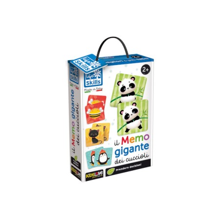 LISCIANI - LIFE SKILLS IL MEMO GIGANTE DEI CUCCIOLI 84081 Gioco interattivo per bambini +2A