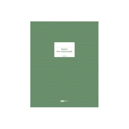 EDIPRO  Registro cespiti ammortizzabili 93 pagine numerate 94P. E2299