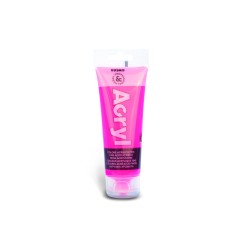 1 - MOROCOLOR PRIMO Tempera Acrilica Tubetto 75 mL Rosa Fluo 420TAF75370