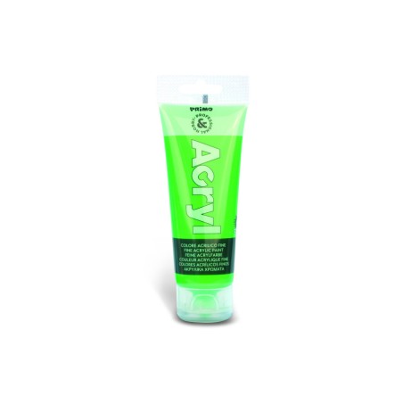 1 - MOROCOLOR PRIMO Tempera Acrilica Tubetto 75 mL Verde Fluo 420TAF75610