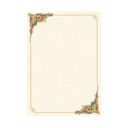 1 - DIPLOMA PERGAMENA A4 160GR FLORENTIA ANGOLI 10Fg. 146257