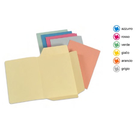 1 - ARCA 50 pz Cartelline per atti 3 lembi grigio 0224