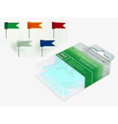 1 - LEBEZ 20 Bandierine Segnaletiche Spilli Colorati 269