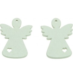 1 - ACCESSORI CREATIVITY ANGELO IN LEGNO 15pz WD59