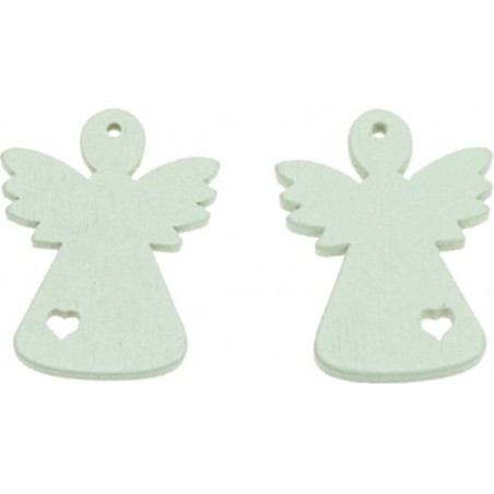 1 - ACCESSORI CREATIVITY ANGELO IN LEGNO 15pz WD59