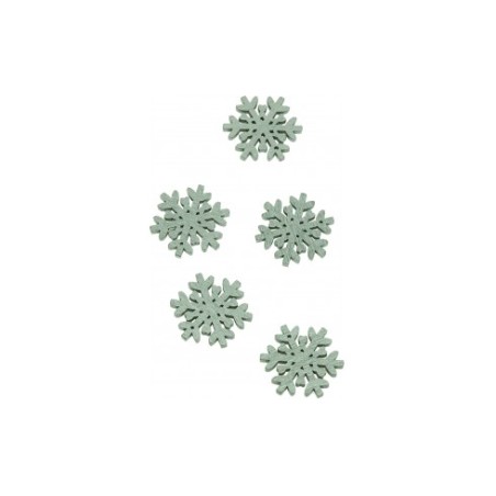 1 - ACCESSORI CREATIVITY FIOCCO NEVE IN LEGNO 10pz WD61