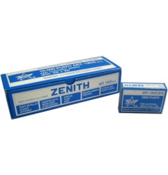1 - Punti cucitrice Zenith in acciaio 130/E 6/4 cf.10scatole da 1000punti