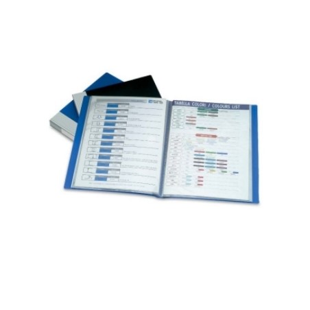 1 - FELLOWES Portalistino A4 con 100 Buste interne con Custodia - Nero 40321