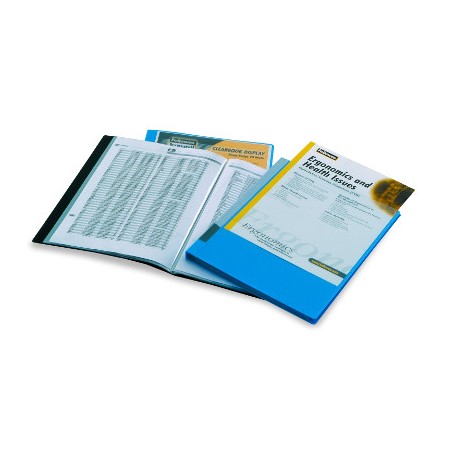 1 - FELLOWES Portalistino A4 con 10 Buste interne - Nero 40324