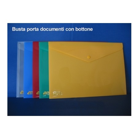 1 - O.P. Busta portadocumenti con bottone verde 5 pz. OP5.87