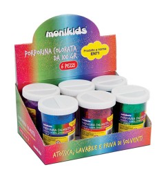 1 - MONIKIDS Conf.6 pz Barattoli Porporina gr.100 22/062 - Rosso