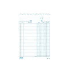 1 - EDIPRO  SCHEDA per Archivio Carico Scarico Esistenza 100 Pezzi Blu 21x15 E3339