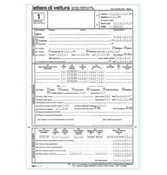 1 - EDIPRO  Blocco Lettera di vettura Snap da compilare E0052