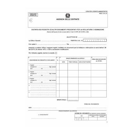 1 - E0053 MODELLO BOLL.IVA 24