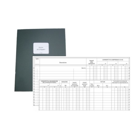 1 - EDIPRO  Registro IVA corrispettivi 15 pagine numerate E2103