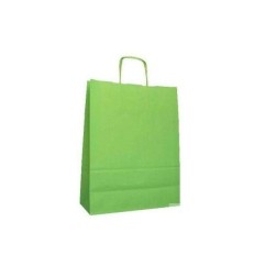1 - SHOPPER CARTA 14+8,5x21,5 VERDE CHIARO Ritorta -50pz ref.139