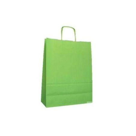1 - SHOPPER CARTA 14+8,5x21,5 VERDE CHIARO Ritorta -50pz ref.139