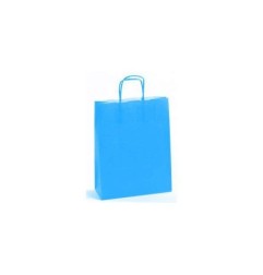 1 - SHOPPER CARTA 14+8,5x21,5 TURCHESE Ritorta -50pz ref.187