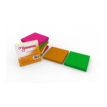 1 - 12 Pezzi Blocco Adesivo My Memo 76x76 Colori Neon  30/004MYNEON