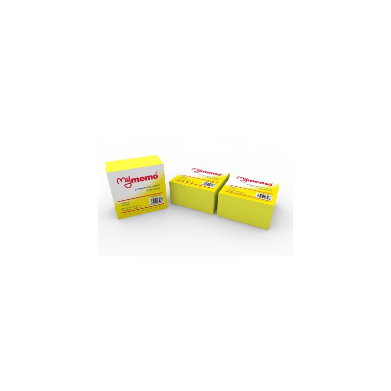 Cubo adesivo post-it My Memo giallo 76x76 400fg 30/021MY