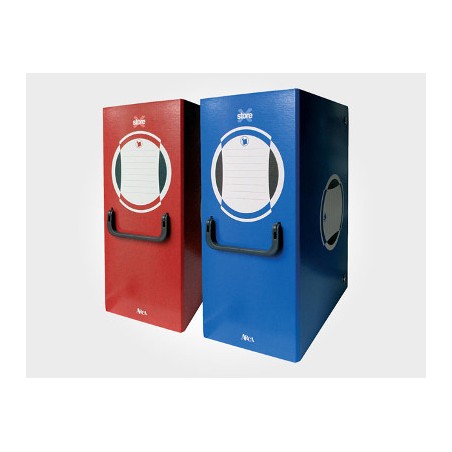 1 - ARCA Scatola portaprogetti dorso 16 cm colore rosso con maniglia 24x3500262/RO