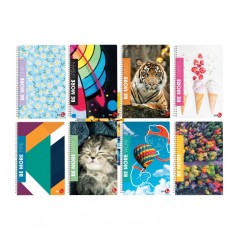 1 - BE MORE  BM - Quaderno A4 Spiralato FANTASIA 5M 60 fogli Senza Fori 0105860