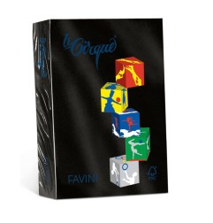 1 - FAVINI LE CIRQUE 500 fogli Carta per fotocopie nero A4 80gr A71A504