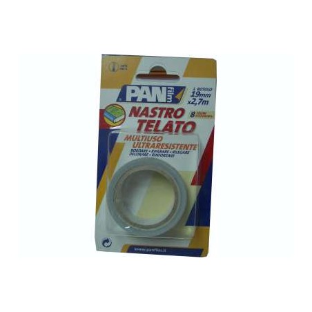 1 - Nastro adesivo telato 19x2,70mt colore argento Panfilm