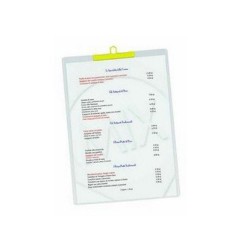 1 - LEBEZ Busta porta avviso con appendino il metallo