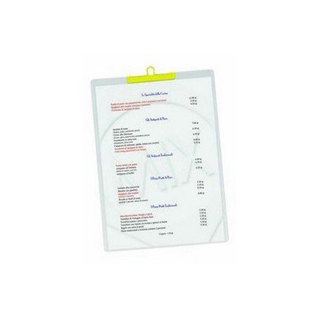 1 - LEBEZ Busta porta avviso con appendino il metallo