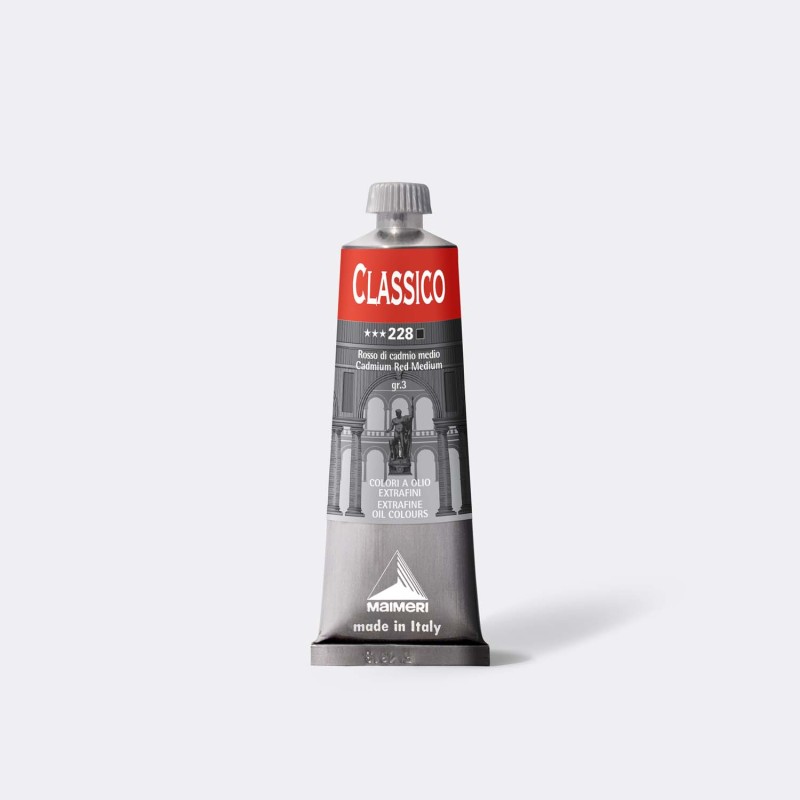 TEMPERA OLIO MAIMERI CLASSICO 60ml ROSSO DI CADMIO MEDIO M0306228