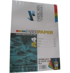 1 - SABACART 100 fogli Carta per fotocopie 80 gr 5 colori pastello assortiti