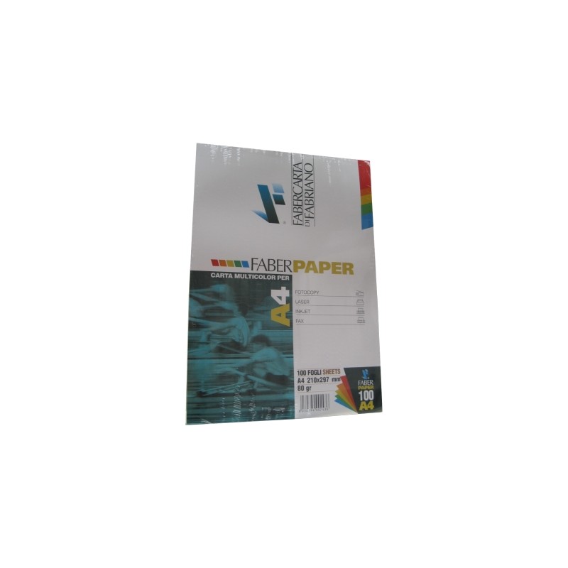 Faber Paper Carta per fotocopie A4 80 g/m² 5 Colori Pastello assortiti 100 fogli