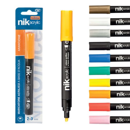 1 - Pennarello punta fine 0,5MM acrilico colore silver 20/162