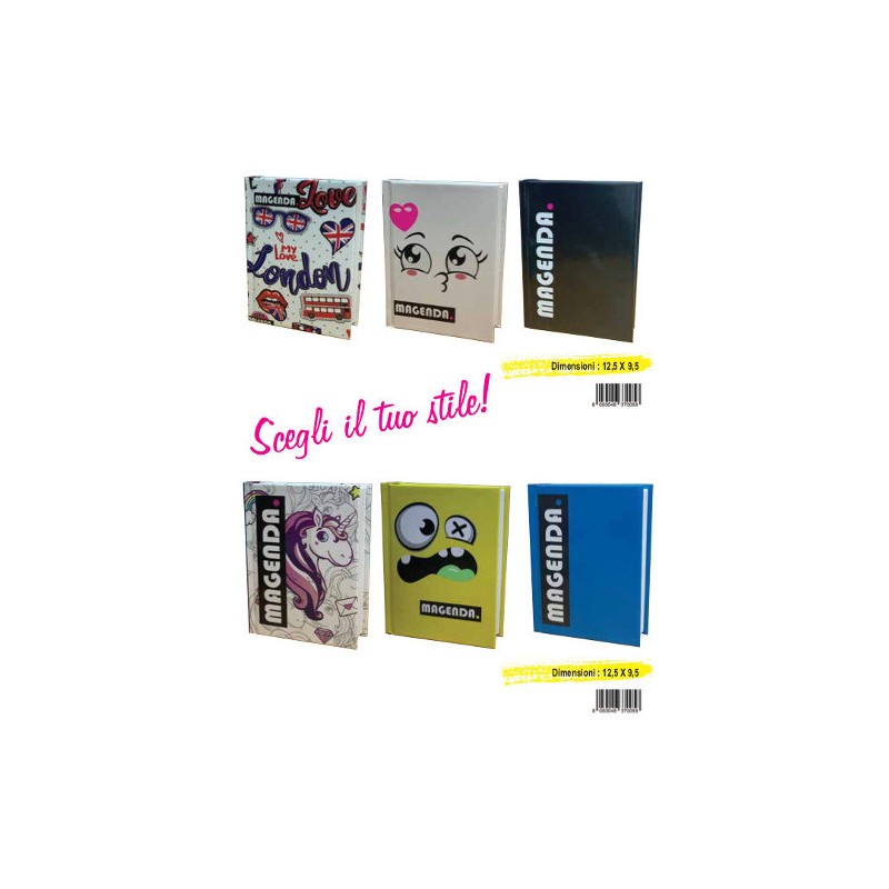 MAGENDA QUICK Diario Mini NON DATATO 9,5x12,5cm, 12 mesi 37041