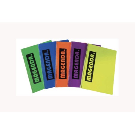1 - MAGENDA - Quaderno Maxi Spiralato MONOCOLORE Rig.1R 70 fogli 90 gr 4 Fori