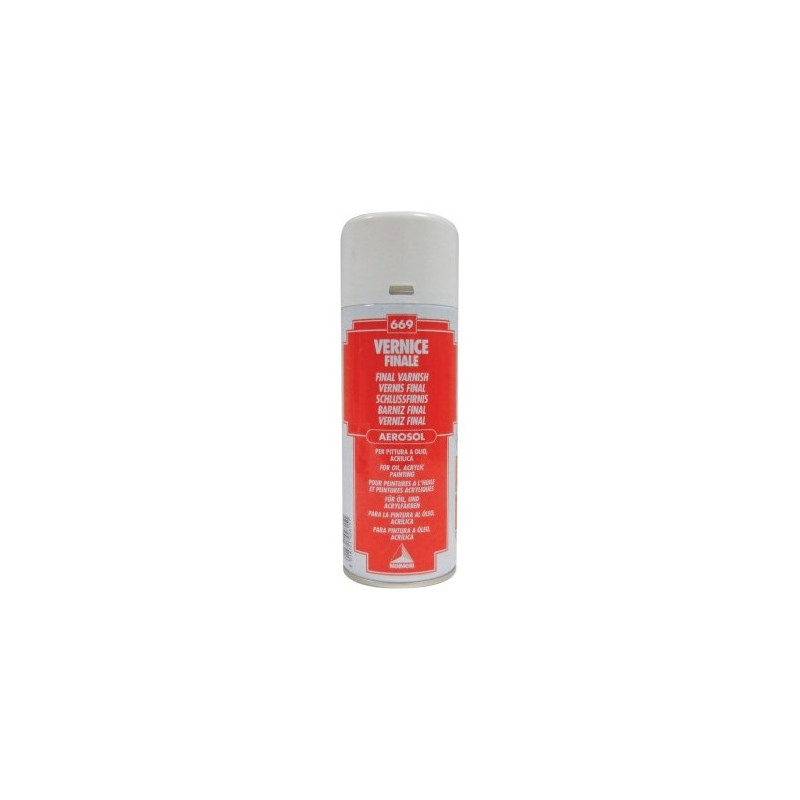 VERNICE FINALE SPRAY MAIMERI 400ML M5832669 x pittura olio e acrilica