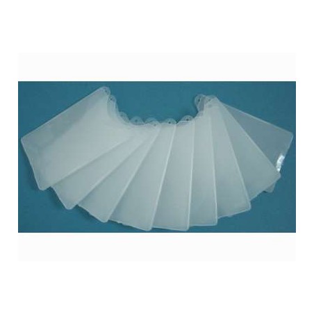 1 - Conf.10 pz Porta Carte/Tessere in plastica rigida Trasparente