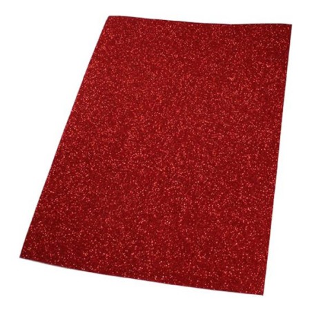1 - 10 fogli Gomma Eva Foam rosso metal 2mm 40x60 23/158