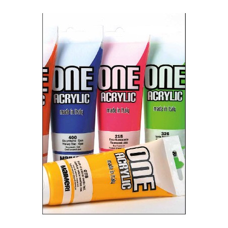 1 - CANSON MAIMERI Tempera ONE ACRYL Colori Acrilici 120 mL Giallo Verdestro 120