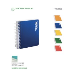 1 - NIKOFFICE QUADERNO 144/5M SPIRALE A5 4F MYBOOK COL. ASS. 30/039-2
