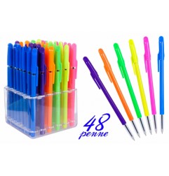 1 - BIRO COLOR INCH.BLU -48PZ 608300