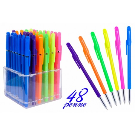 1 - BIRO COLOR INCH.BLU -48PZ 608300