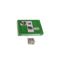 1 - METAL Temperamatite in Metallo con 2 Fori 12 Pezzi