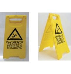 1 - LETTERFIX 10 Pezzi Cavalletto pavimento bagnato bifacciale T01195