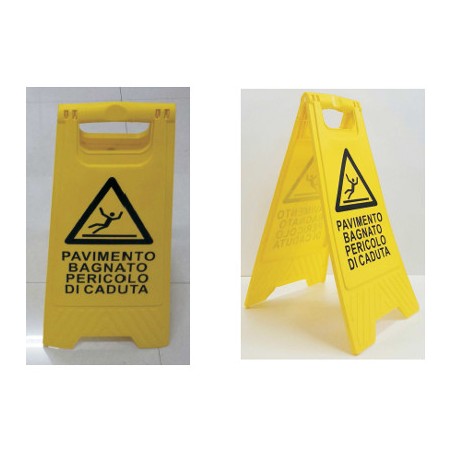 1 - LETTERFIX 10 Pezzi Cavalletto pavimento bagnato bifacciale T01195